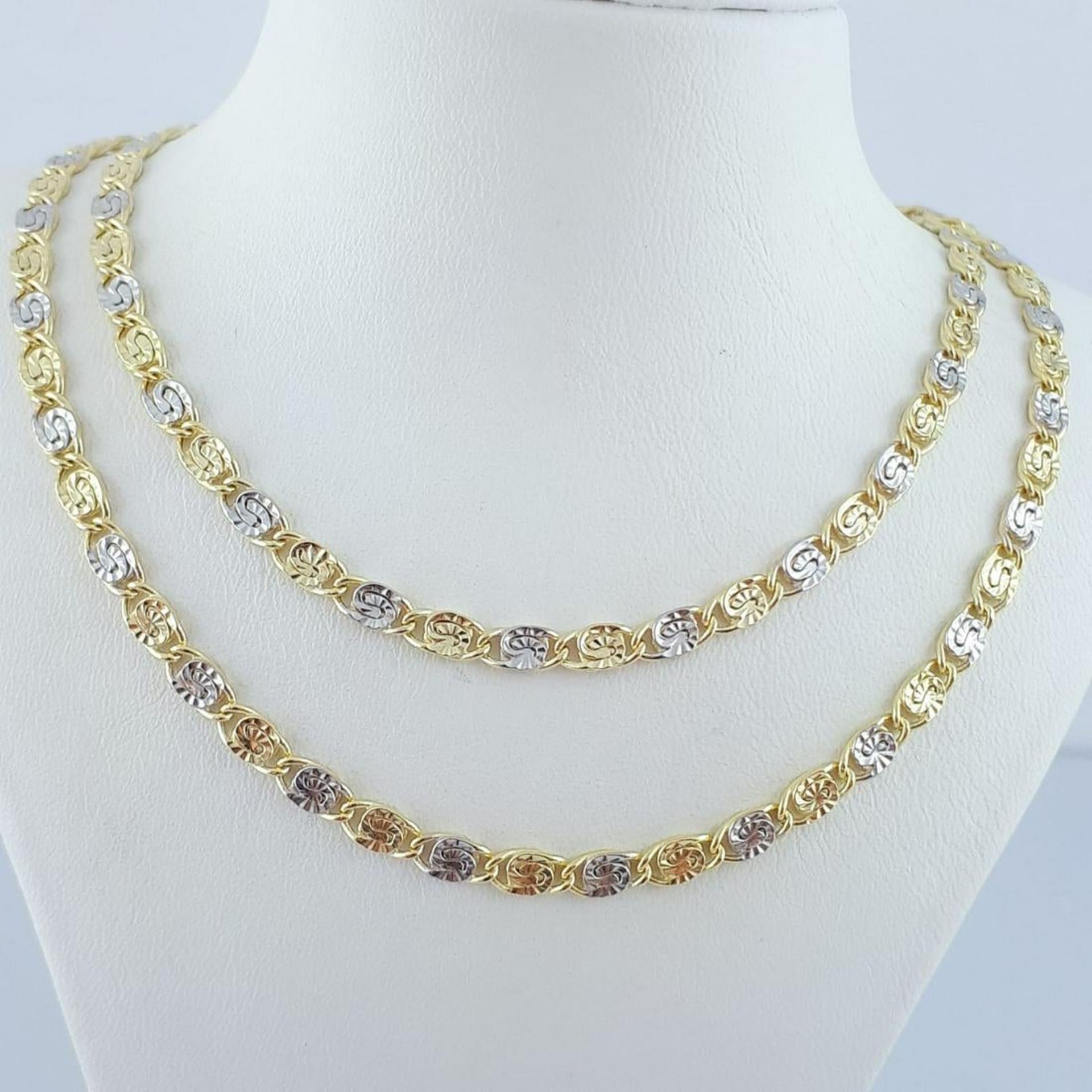 14K Yellow and White Gold - Necklace