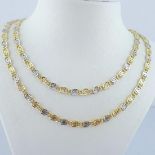 14K Yellow and White Gold - Necklace