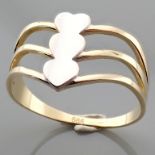 14K Yellow Gold Ring - Italian Design.