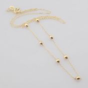 41 cm (16.1 in) Italian Beat Dorica Necklace. In 14K Yellow Gold