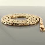 50 cm (19.7 in) Byzantine Chain Necklace. In 14K Yellow Gold