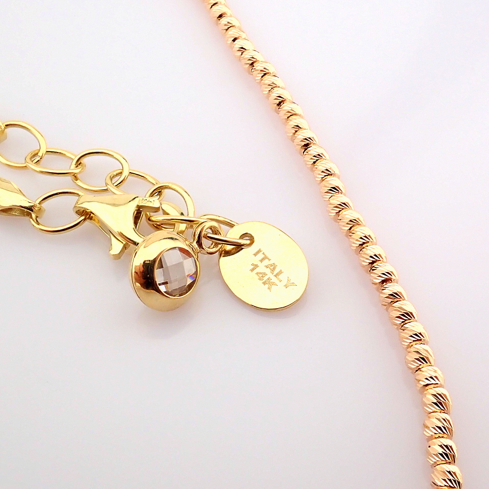 44 cm (17.3 in) Italian Beat Dorica Necklace. In 14K Rose/Pink Gold - Image 8 of 10