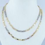 14K Yellow and White Gold - Necklace