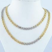 14K Yellow and White Gold - Necklace