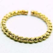 14K Yellow Gold Ring - Italian Design Dorica.