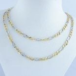 14K Yellow and White Gold - Necklace