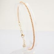 6.5 cm (2.6 in) Bracelet. In 14K Rose/Pink Gold