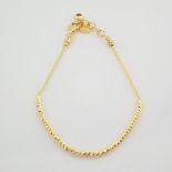 20 cm (7.9 in) Italian Beat Dorica Bracelet. In 14K Yellow Gold