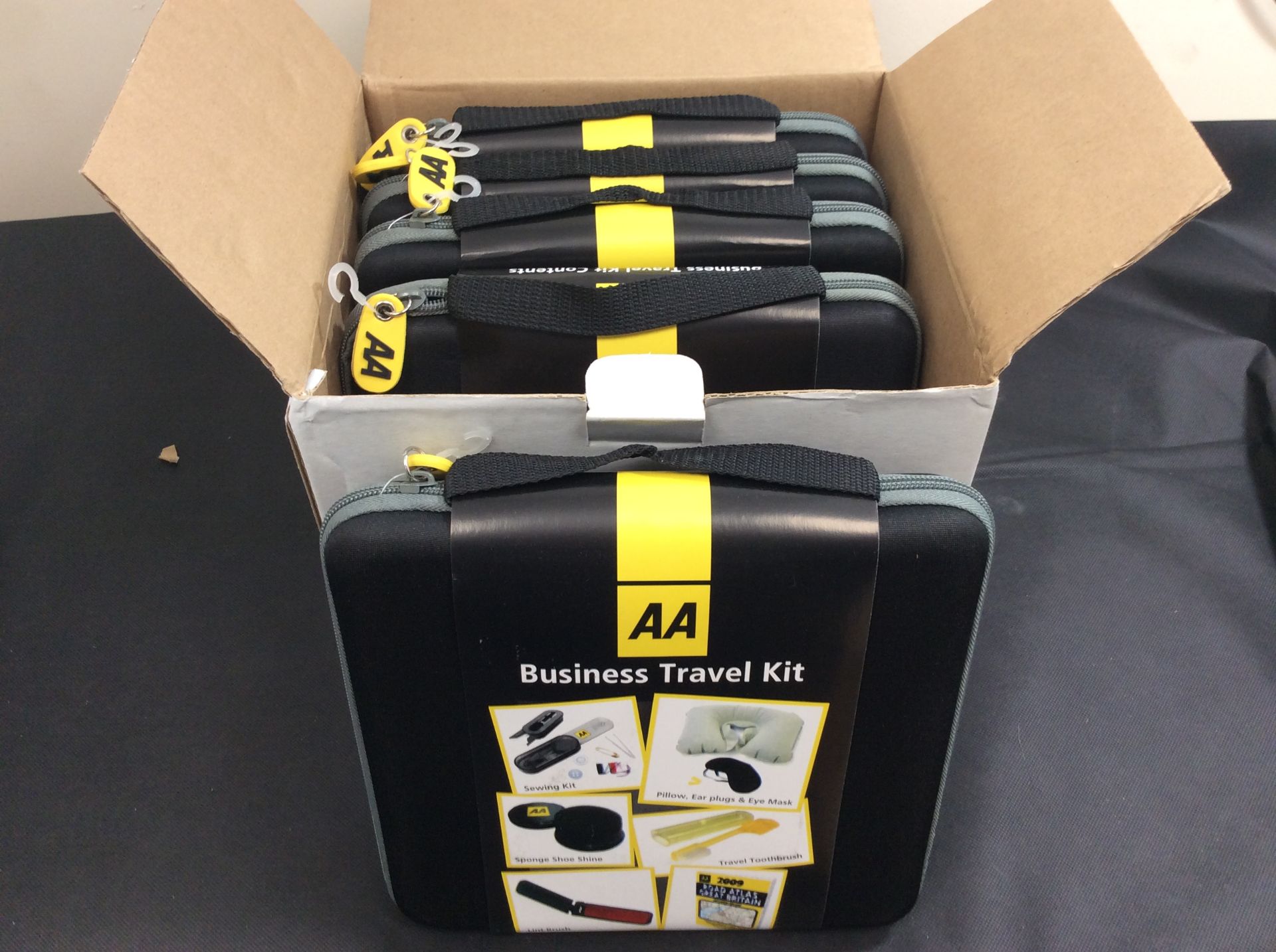 new stock box of 5 aa business travel kits