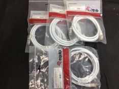 new stock 4x equip patchcable c6 s/ftp lsoh white 2m