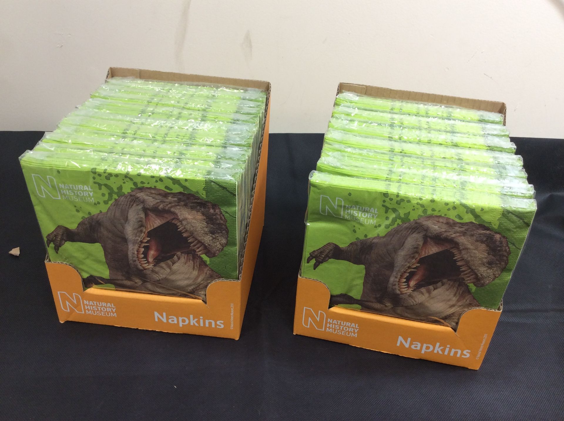 new stock 24 packets of natural history museum napkins in 2 boxes