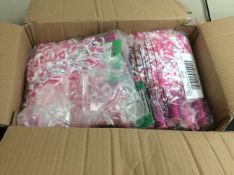 new stock master box of 24 sweet heart pom-poms