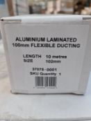 (WG16) Pallet To Contain 60 x New Boxed Aluminium Laminated 100mm Flexible Ducting. 10M Length ...