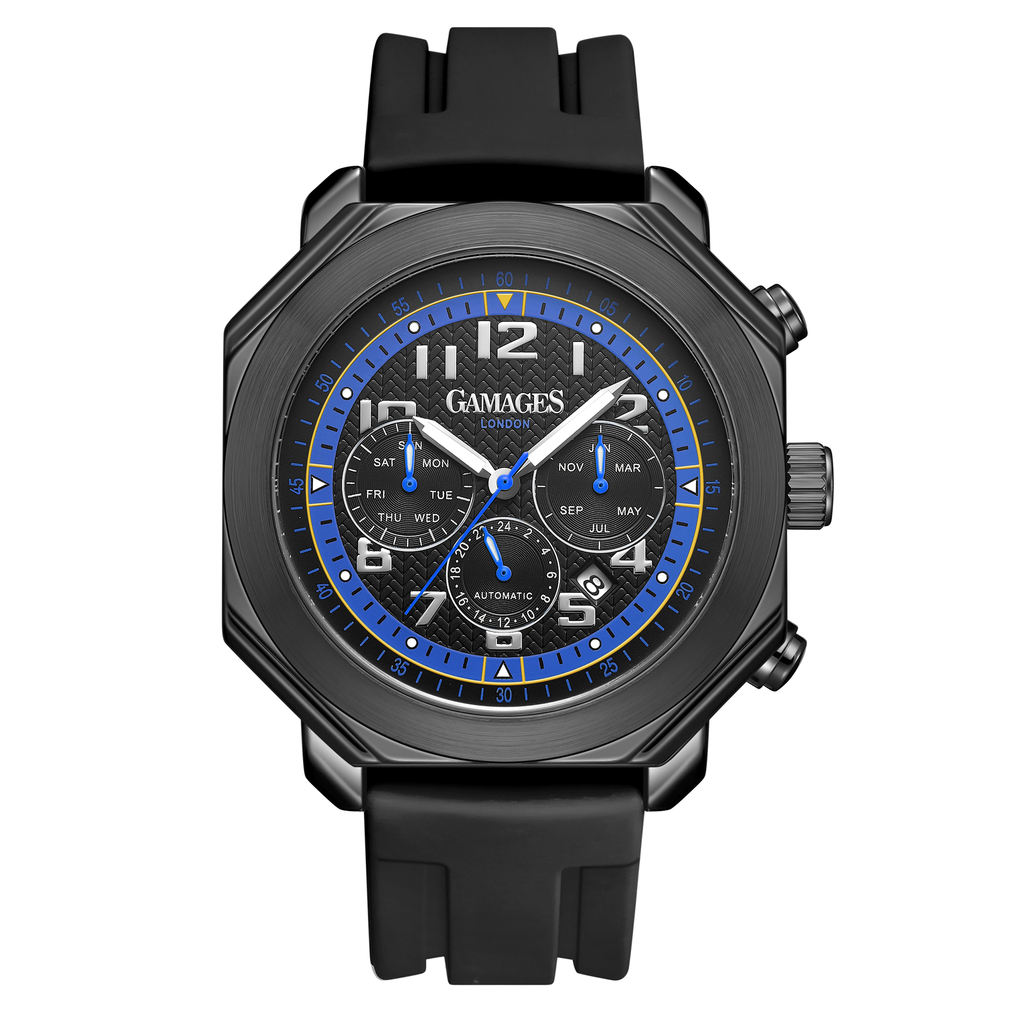 Ltd Edition Hand Assembled Gamages Contemporary Automatic Blue – 5 Year Warranty & Free Delivery - Image 4 of 4