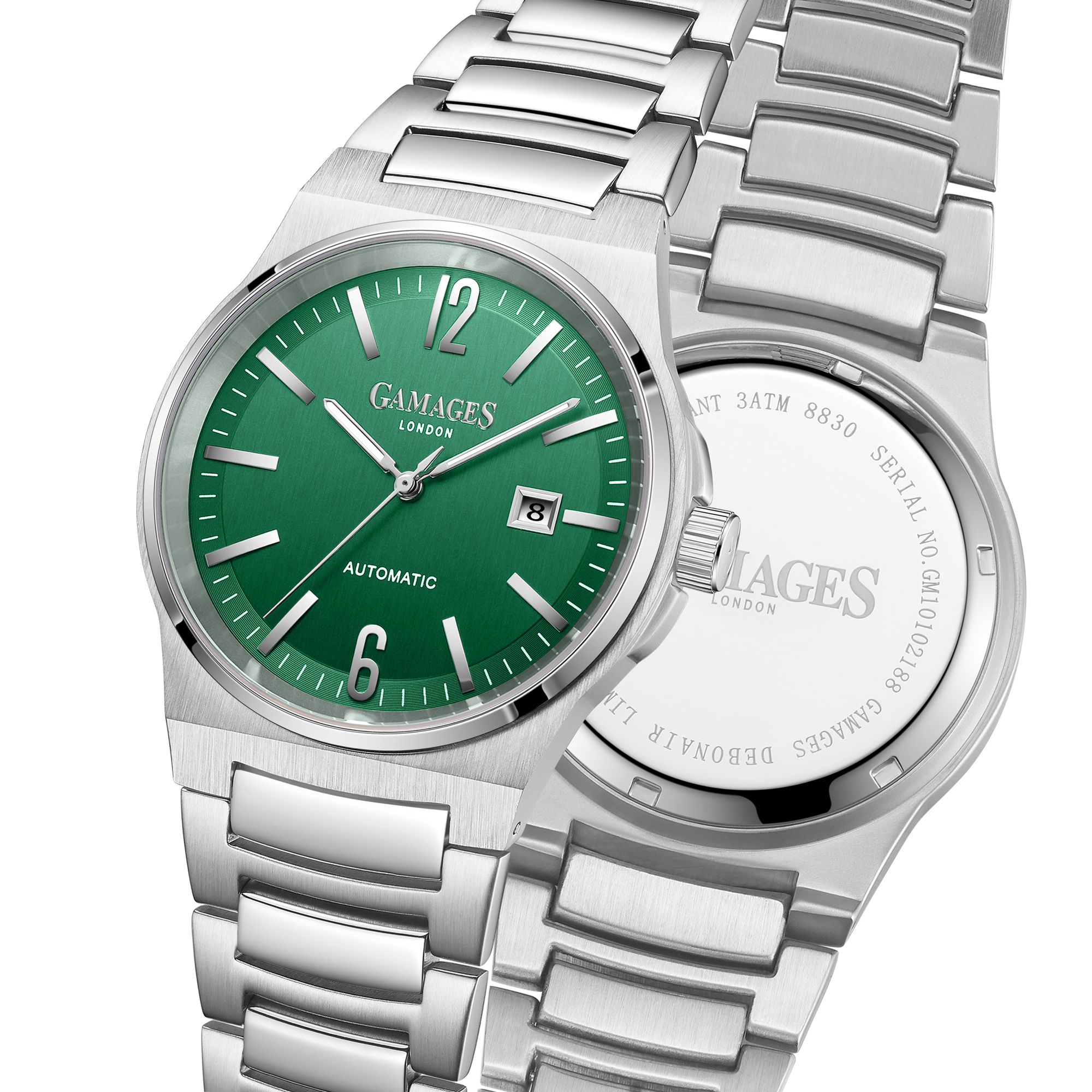 Limited Edition Hand Assembled Gamages Debonair Automatic Green – 5 Year Warranty & Free Delivery - Image 5 of 5
