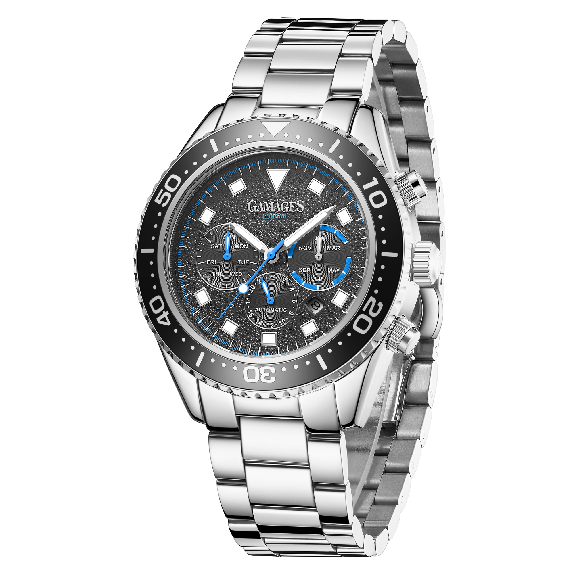 Limited Edition Hand Assembled Gamages Allure Automatic Steel – 5 Year Warranty & Free Delivery