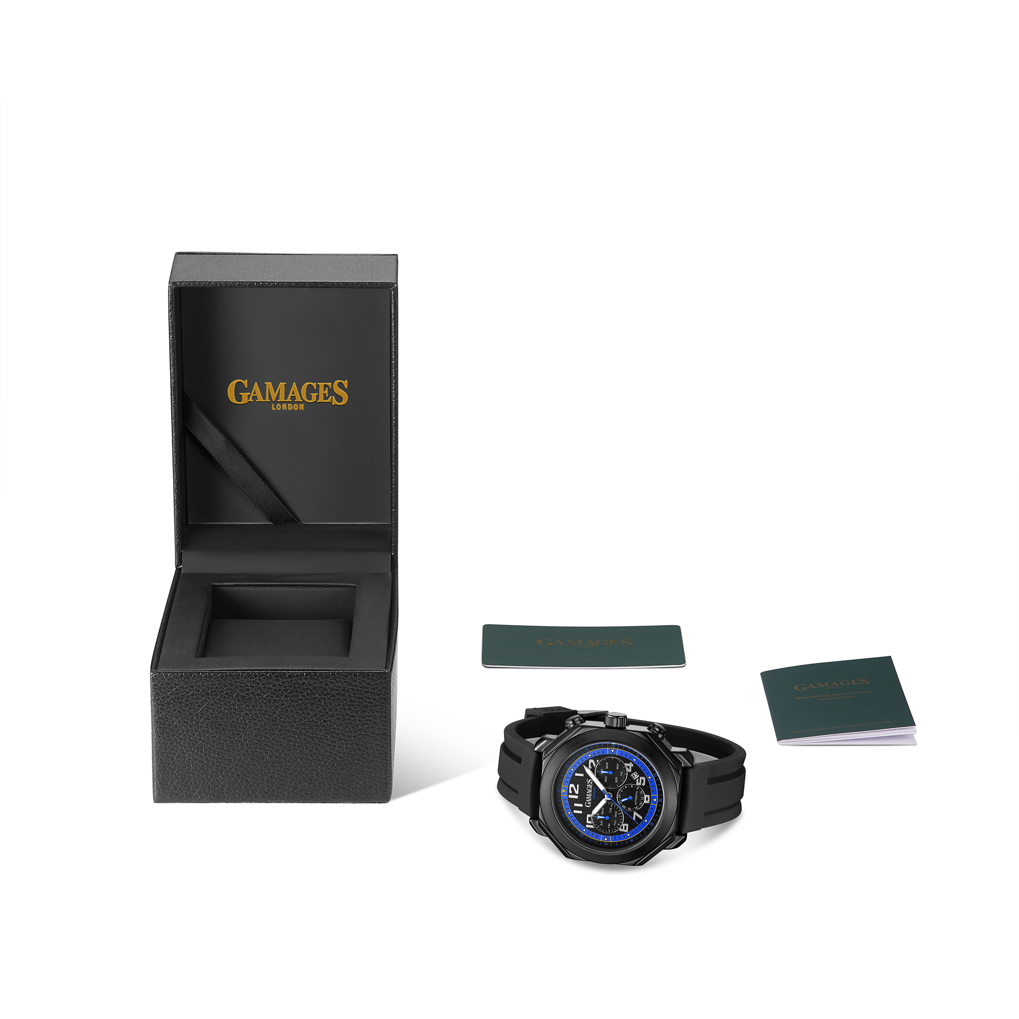 Ltd Edition Hand Assembled Gamages Contemporary Automatic Blue – 5 Year Warranty & Free Delivery - Image 2 of 4