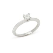 Tiffany & Co Platinum Princess Cut Diamond Solitaire Ring