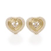 Chopard 18k Yellow Gold Happy Diamonds Earrings