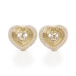 Chopard 18k Yellow Gold Happy Diamonds Earrings