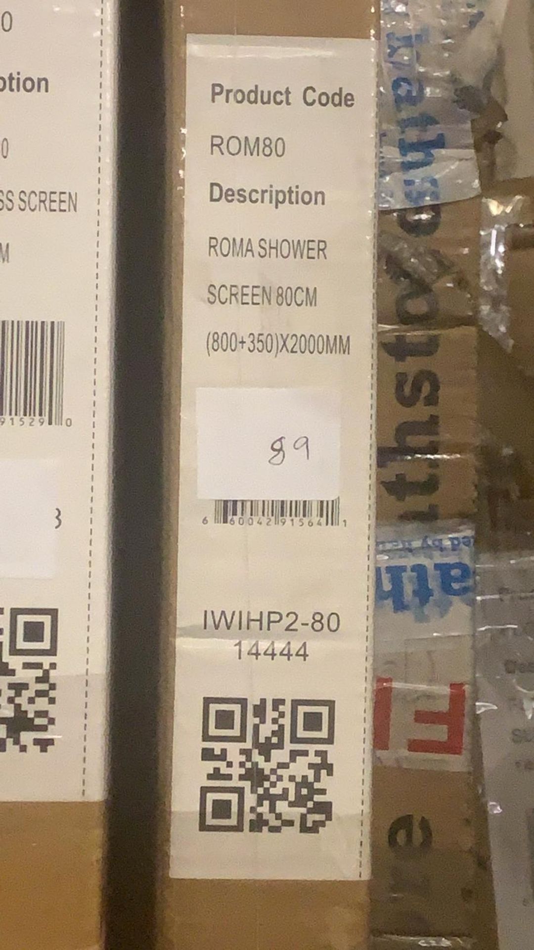 Ostend 800mm Walk-In Shower Screen RRP £209 - Image 2 of 2