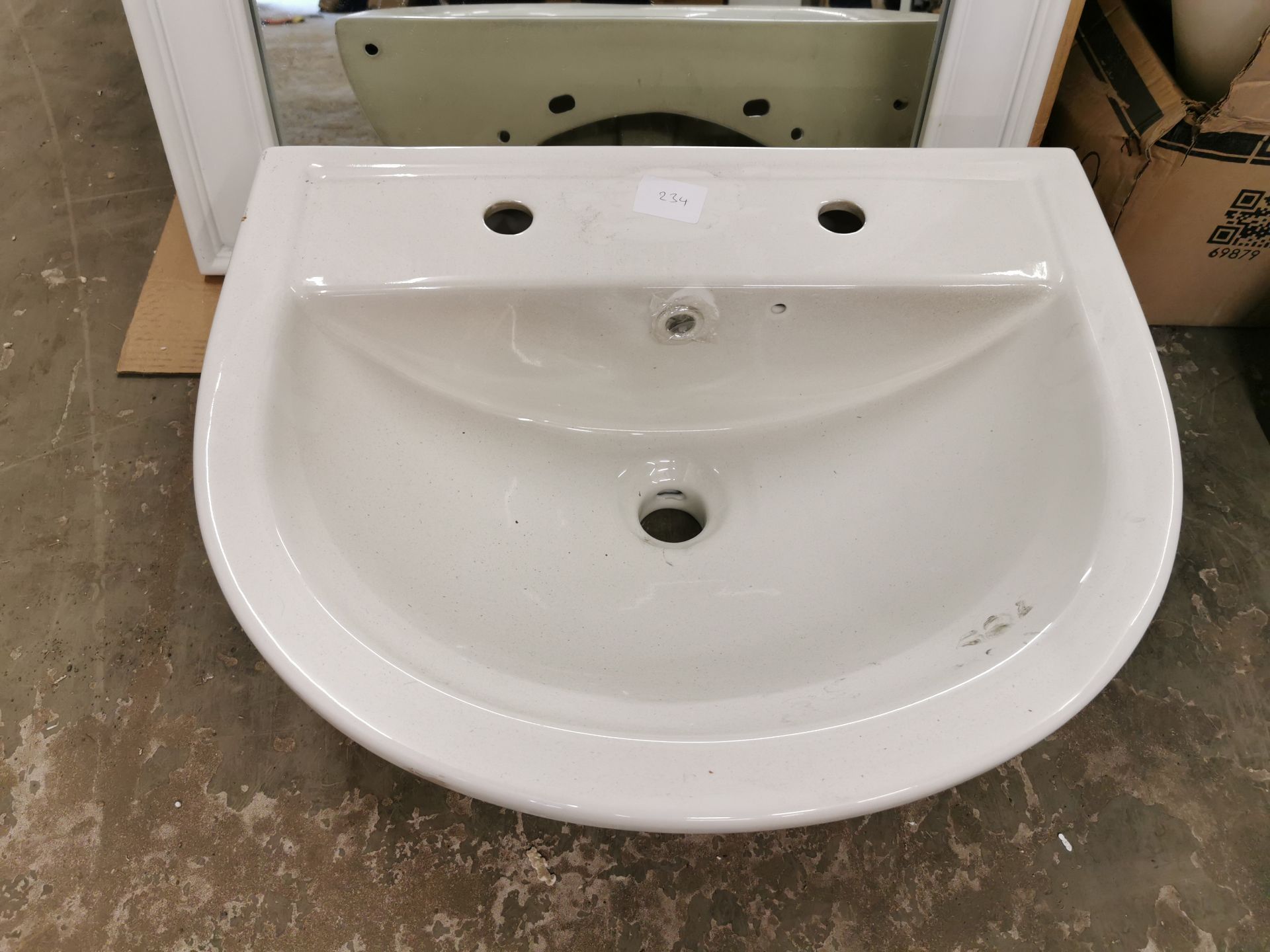 D-Shaped Wall-Hung Washbasin RRP £199