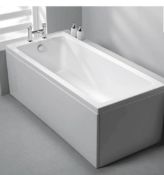 1600 x 700mm Single-Ended Acrylic Bathtub with Factory Packing RRP £379