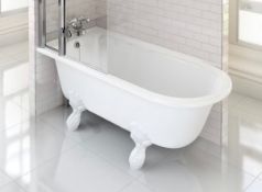 750 x 1500mm Burlington Hampton Freestanding Corner Shower Bath RRP £699
