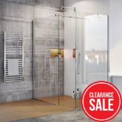 1100 x 2000m Ostend Walk-In Glass Shower Screen RRP £259