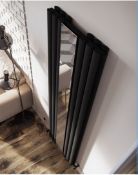 500 x 1800mm Dbl Anthracite Mirrored Radiator (damage to mirrored glass) RRP £259