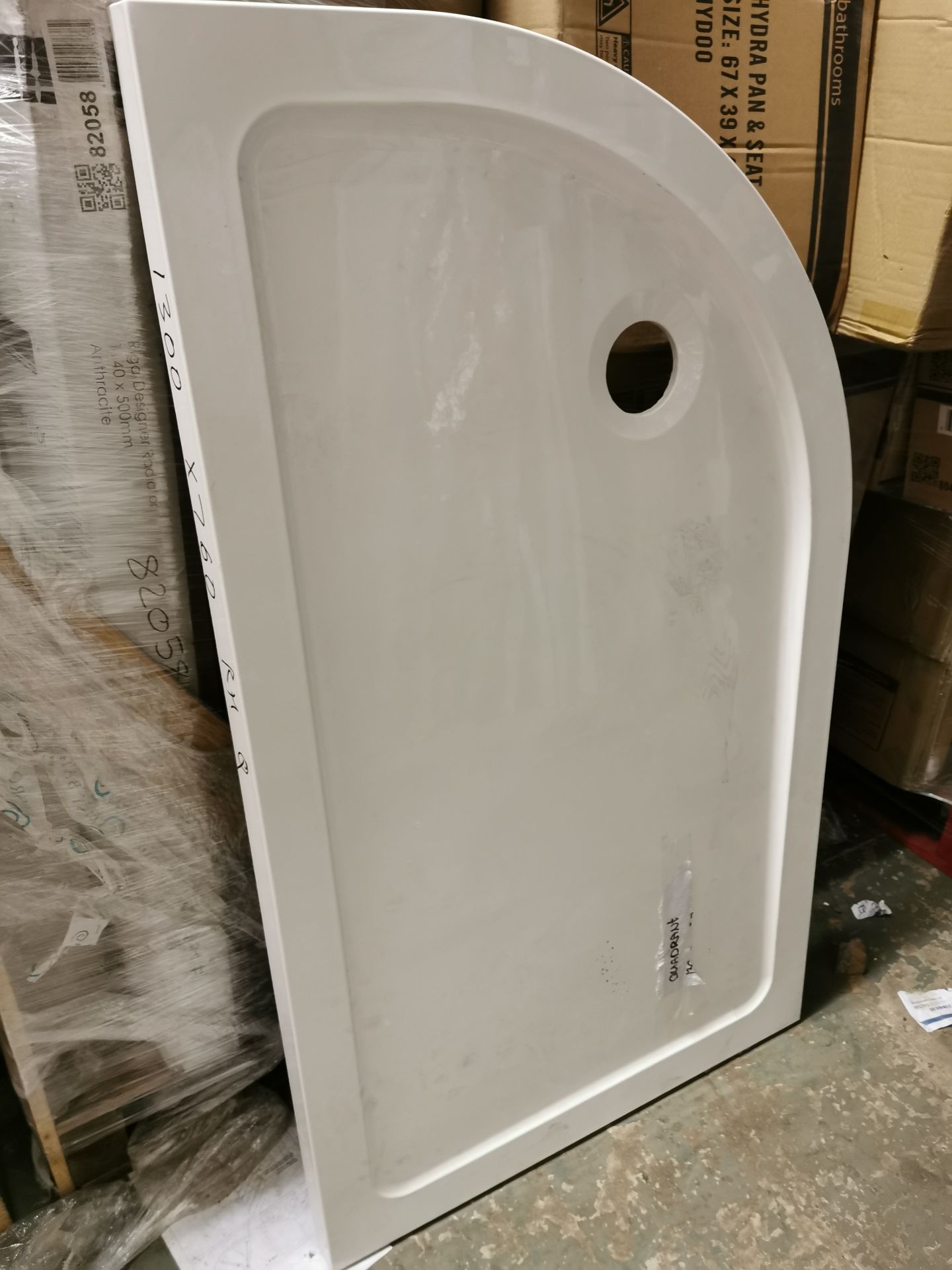 1300 x 760mm Quadrant Shower Tray RRP £179