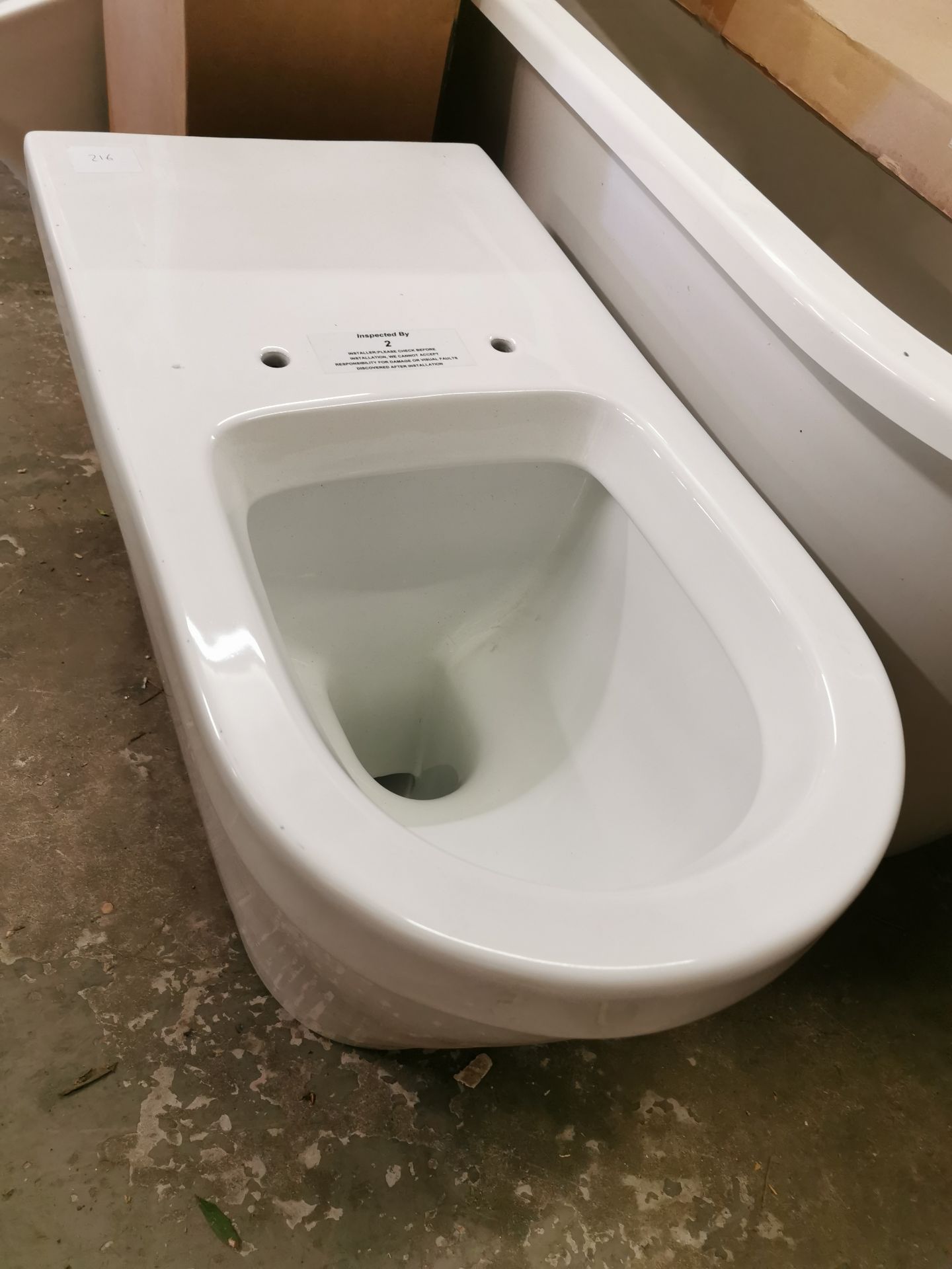 D-Shaped Back to Wall Toilet Pan RRP £149
