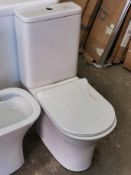D-Shaped Designer Close Coupled Toilet w/ Soft Close Seat RRP £289