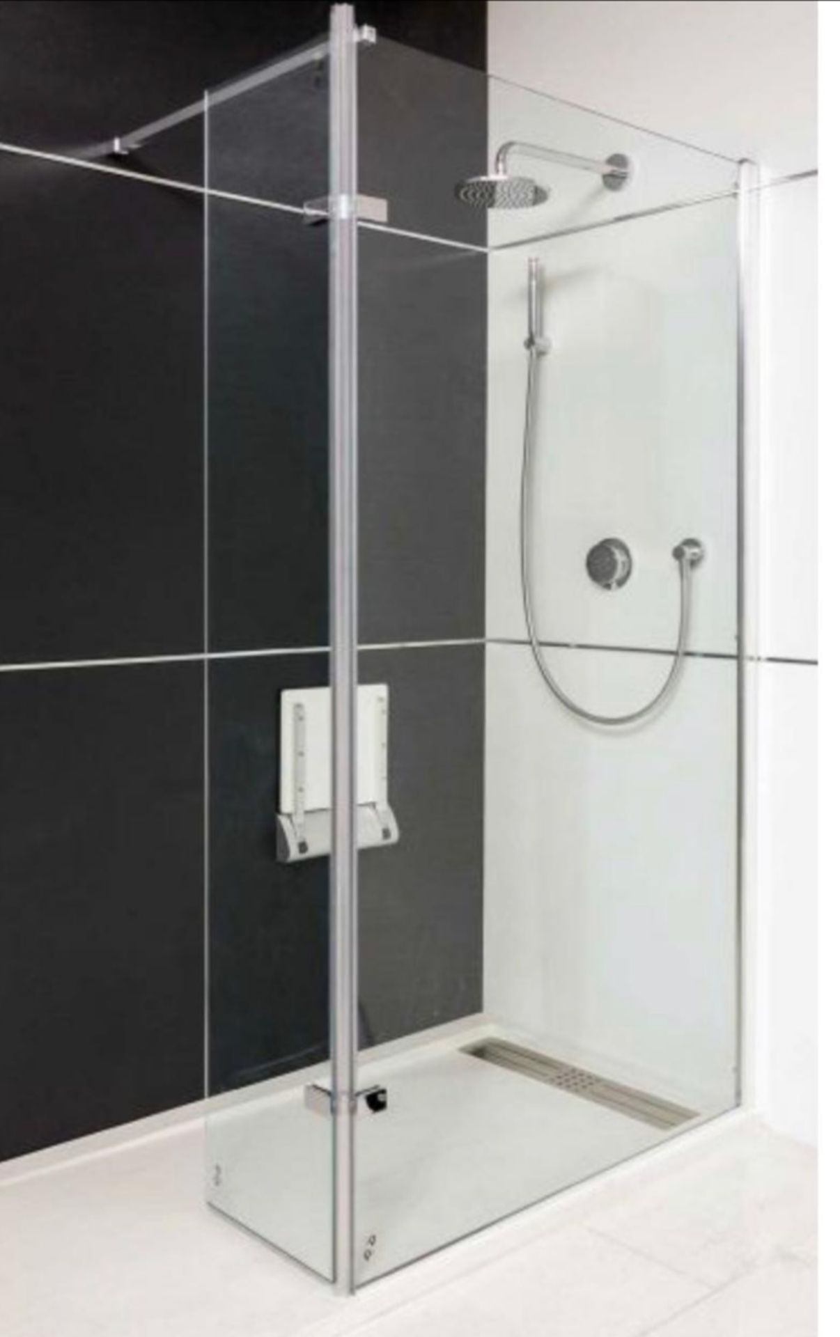 Ostend 800mm Walk-In Shower Screen RRP £209