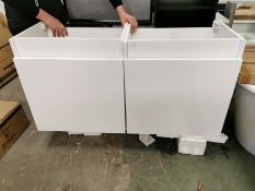 2x 600mm Airshire One Drawer Vanity Units RRP £418