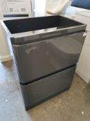 420 x 600 x 800mm Two-Drawer Gloss Vanity Unit