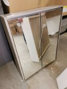 Mirrored Bathroom Cabinet 550 x 140 x 700mm h RRP £189