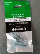 30 packs - M6x40mm coach bolts