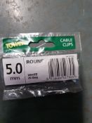 80 packs - 5mm cable clips