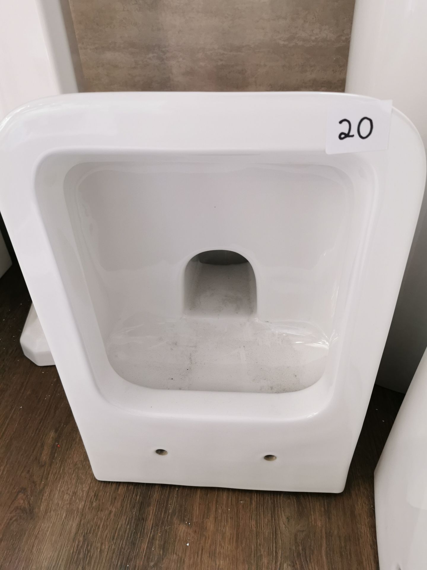 Square Wall Hung Toilet Pan with fixings RRP £319