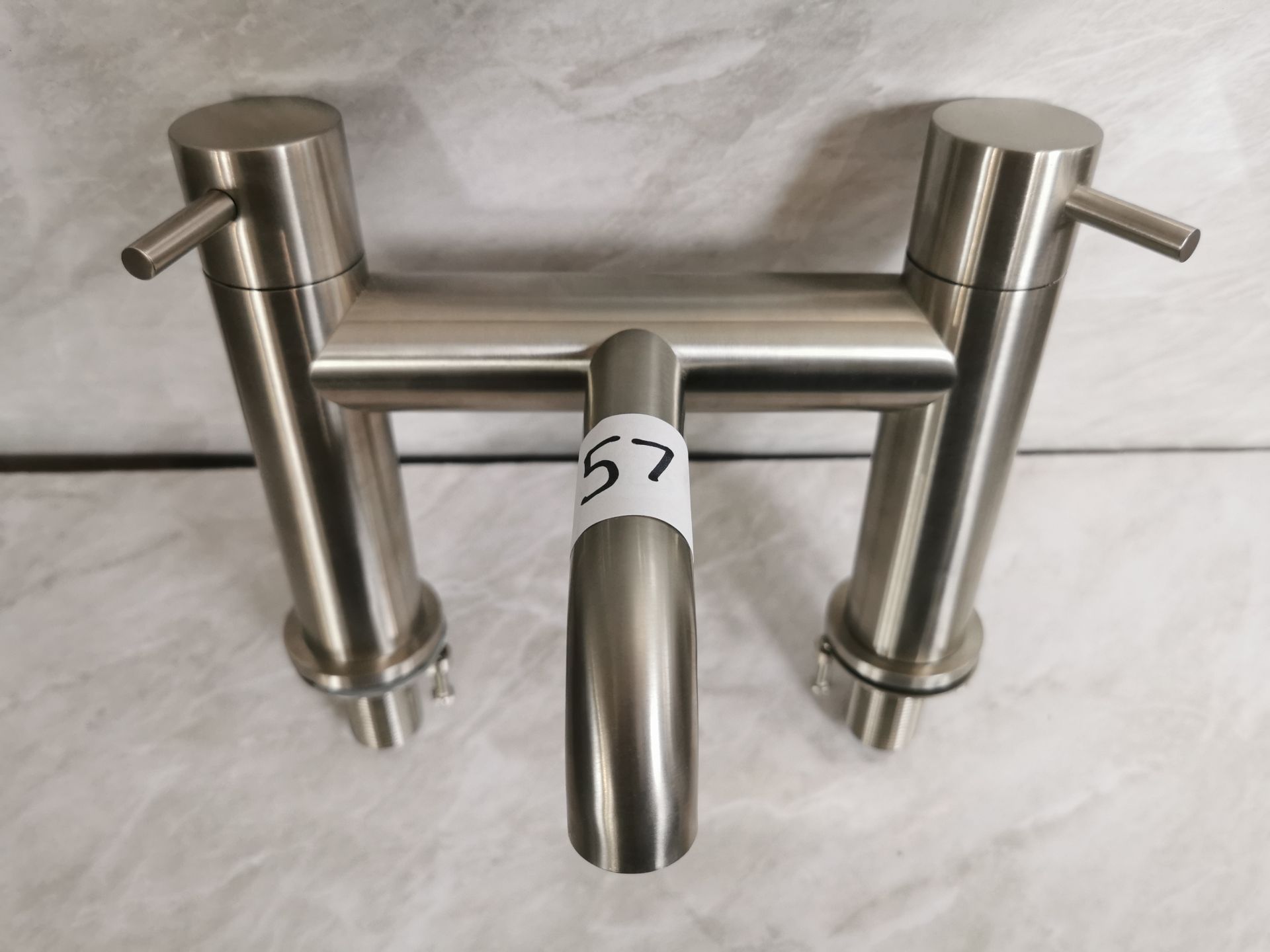 Stainless Steel Finish Bath Filler Tap Unit RRP £329