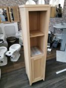 Laura Ashley Marlborough Artisan Oak Bathroom Tallboy Cabinet - RRP £749 BNIB