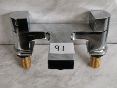 Dual Lever Designer Bath Filler Tap Unit RRP £229