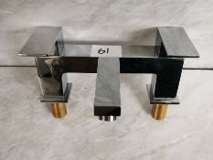 Dual Lever Designer Bath Filler Tap Unit RRP £229