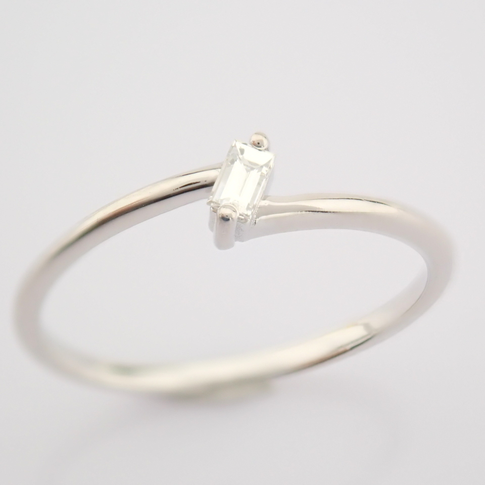 14K White Gold Diamond Ring - Image 6 of 12