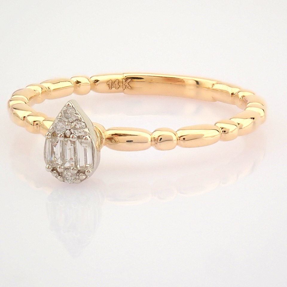 14K Rose/Pink Gold Diamond Ring - Image 6 of 7