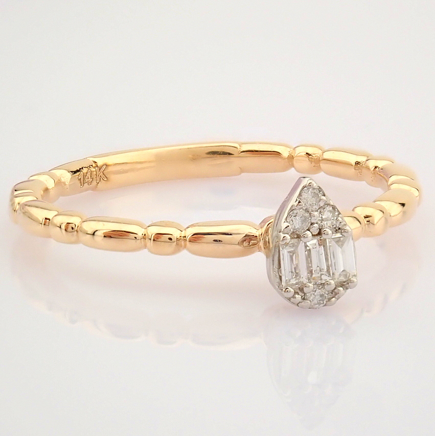 14K Rose/Pink Gold Diamond Ring - Image 7 of 7