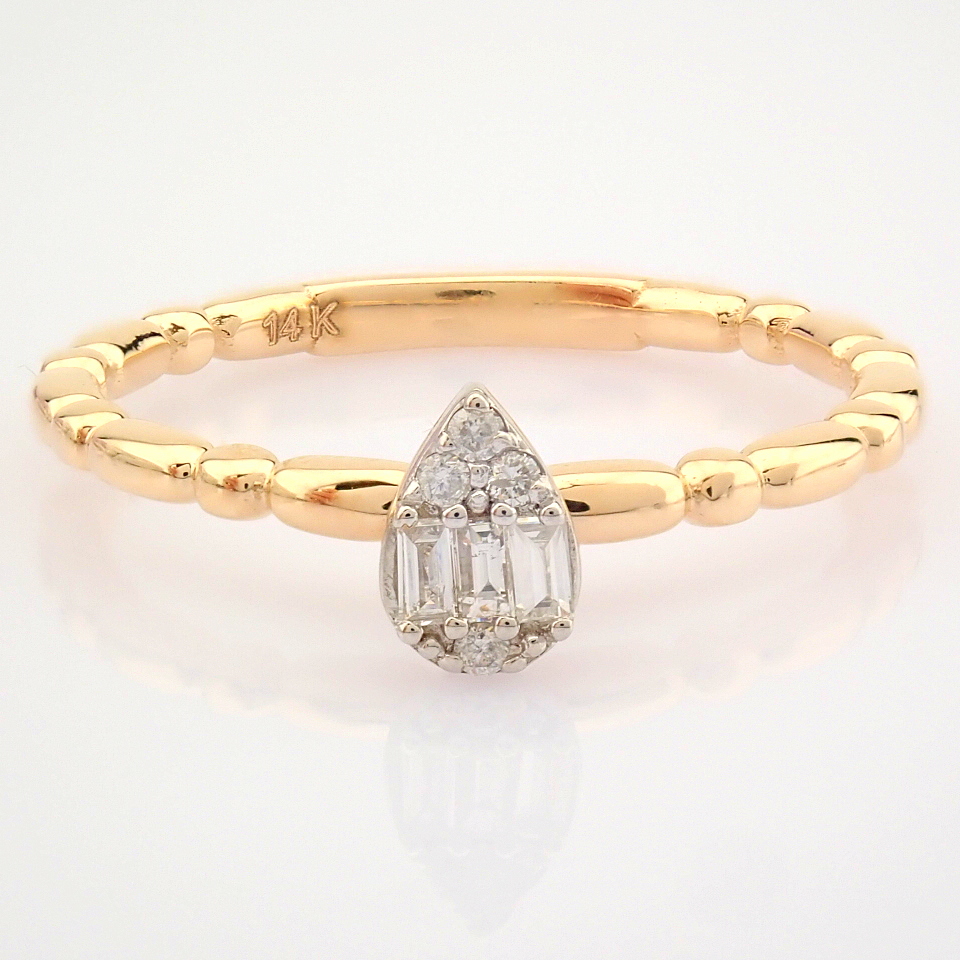 14K Rose/Pink Gold Diamond Ring - Image 5 of 7