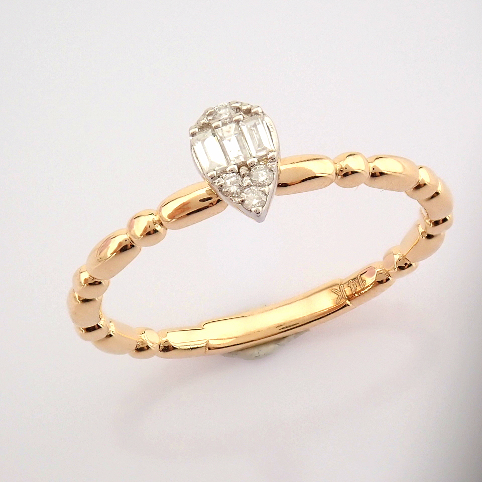 14K Rose/Pink Gold Diamond Ring - Image 2 of 7