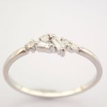 14K White Gold Diamond Ring